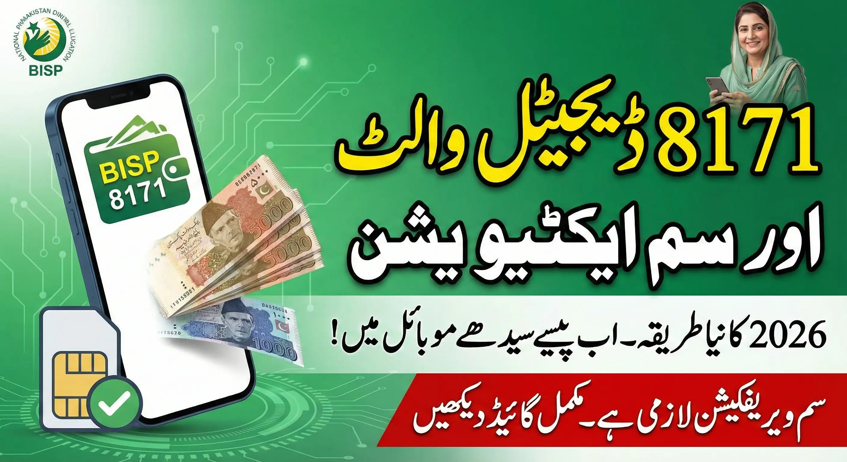BISP 8171 Wallet & SIM Activation Process Complete Guide 2026