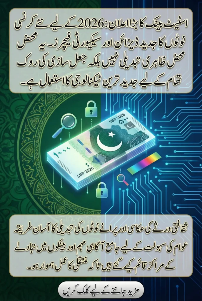 State Bank of Pakistan Announces New Currency Note Design for 2026